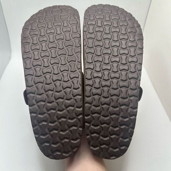 CUSHIONAIRE Women's Cork Footbed Clog with Genuine Leather Upper 11 BROWN NEW - Picture 5 of 7